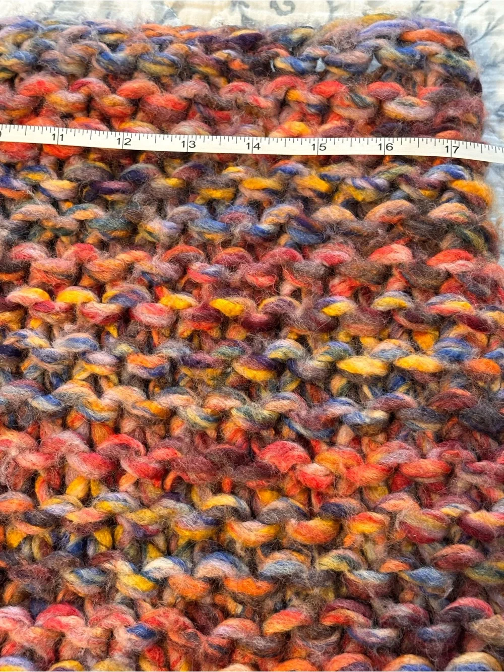 Free People Multicolor Chunky Circular Knit Scarf